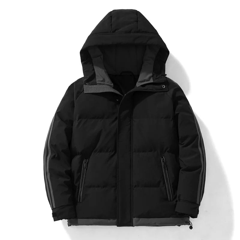 2025 Men's Thick Cotton Hooded Jacket