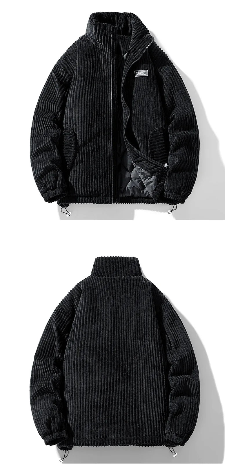 Unisex Thick Warm Winter Jacket – Trendy Collar Workwear Coat